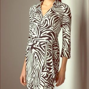 Diane von Furstenberg zebra wrap dress